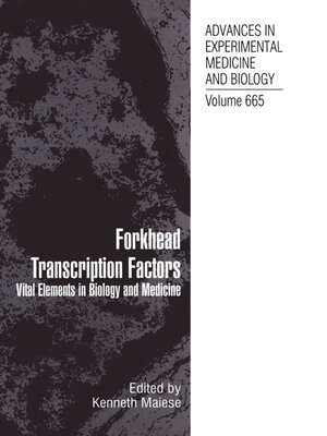 cover image of Forkhead Transcription Factors